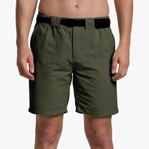 Zusmen Mens Classic Shorts, Men Flat Front Shorts,Multi Pocket Stretch